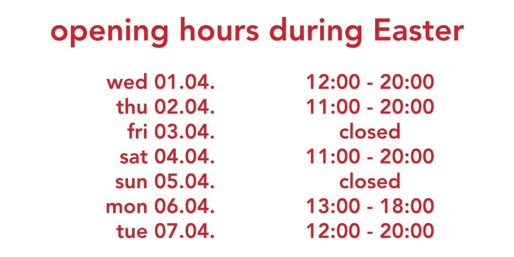 opening hours during Easter 2026