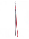 Lanyard with coloured piping and D-ring