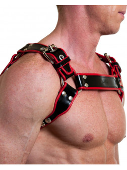 Harness GILLES Croupon with coloured piping Harness GILLES Croupon with coloured piping
