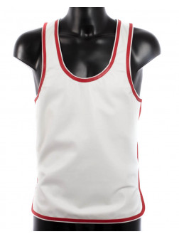 Tank-top with logo and stripes