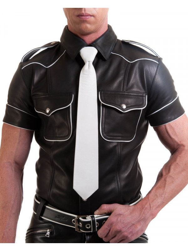Police Shirt with coloured piping
