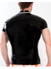Latex Polo Shirt with zip