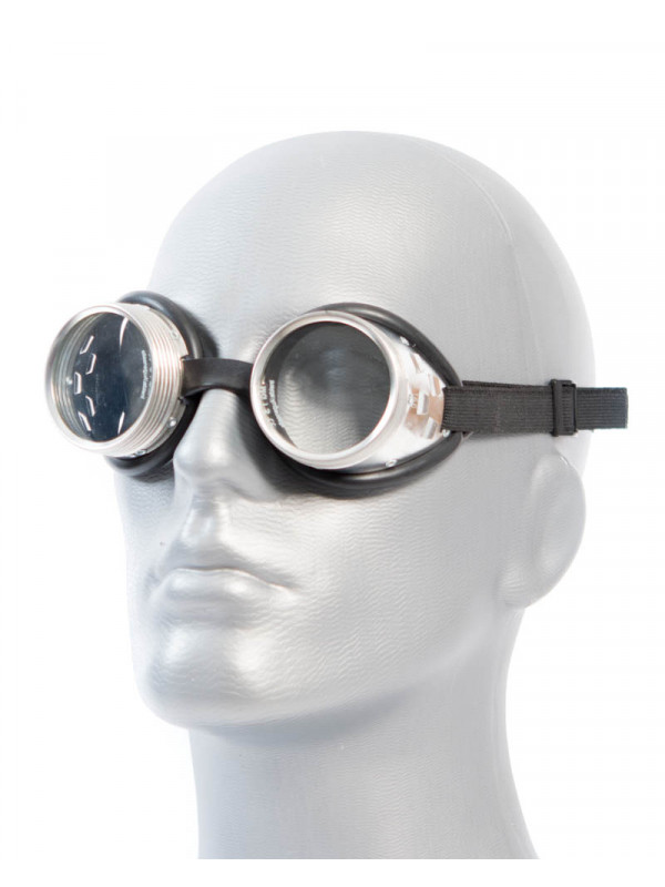 Goggles with rubber rings