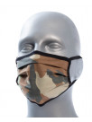 Mouth mask camouflage with elastic