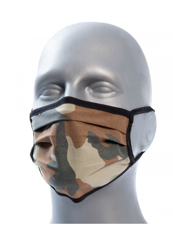 Mouth mask camouflage with elastic
