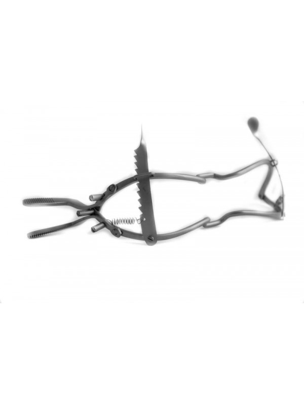 Mouth gag Whitehead large without tongue pusher