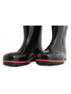 Rubber boots black-red