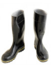 Rubber boots black-yellow