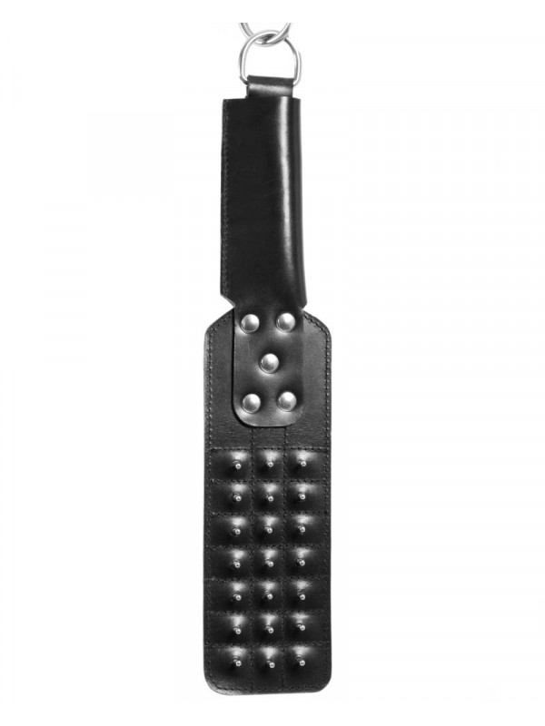 Leather Paddle with long studs