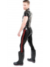Latex Skin trousers 5-Pocket with stripes