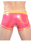 Latex training shorts with number