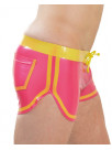 Latex training shorts with number