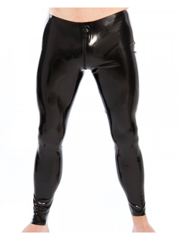 Snug pants with zipper