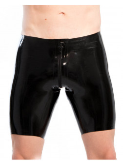 Latex Cycling Shorts with zipper