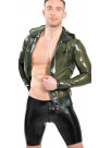 Latex Cycling Shorts with zipper