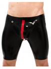 Cycling shorts with codpiece and zipper