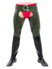 Latex Chaps narrow leg with stripes