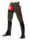 Latex Chaps narrow leg with stripes
