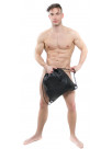 Leather Gym Bag with logo LACK