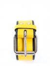 Leather Belt with coloured piping
