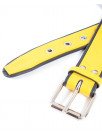 Leather Belt with coloured piping