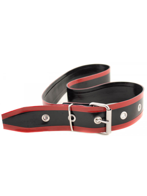 Latex Belt with 2 stripes 5cm wide