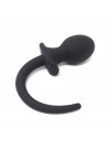 Dog Tail Buttplug L black