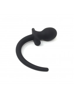 Dog Tail Buttplug M black