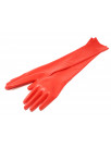 Handschuhe Latex schulterlang rot