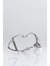 Mouth gag Whitehead large with tongue pusher