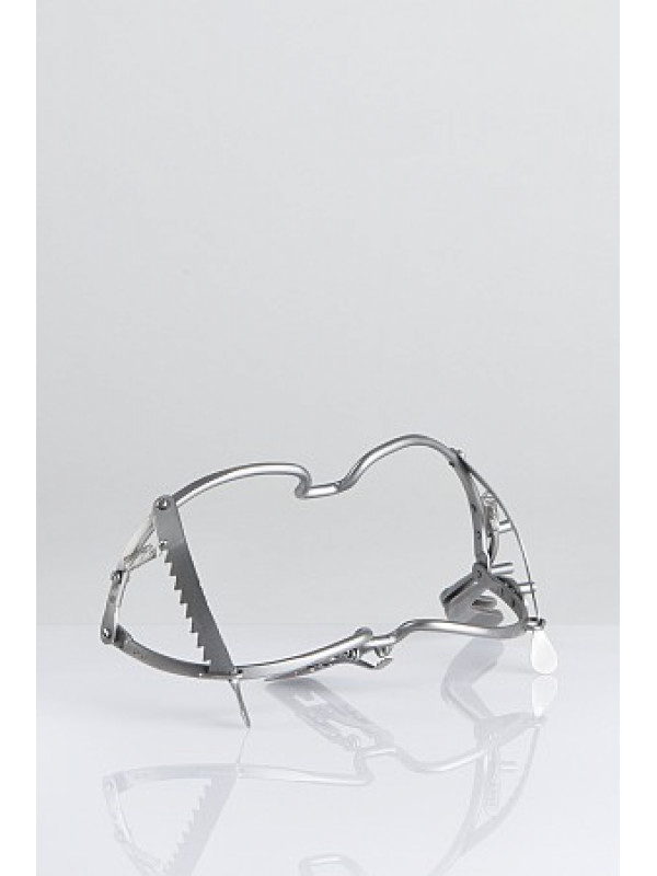 Mouth gag Whitehead large with tongue pusher